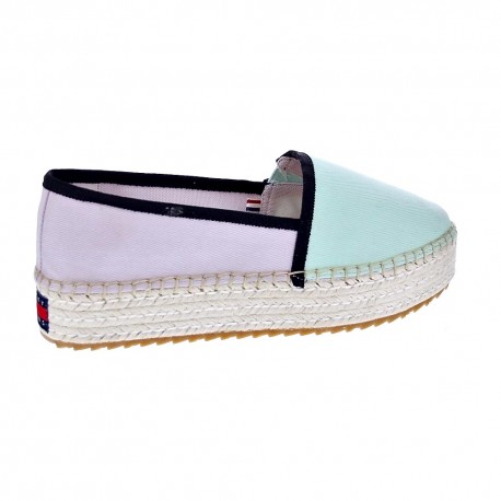 Mocasines Tommy Hilfiger zapatos Mujer modelo Flatform Espadrille Blanco 