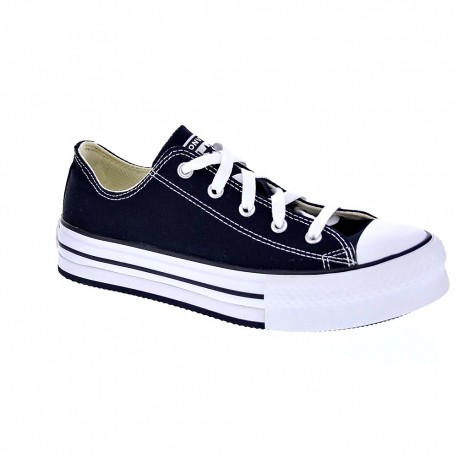 Zapatillas Converse zapatos Mujer modelo Chuck Taylor All Star Plataforma Negro Cordón