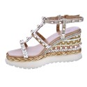 Sandalias Alma en Pena zapatos Mujer modelo V22206 Beige 