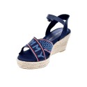 Sandalias Tommy Hilfiger zapatos Mujer modelo Webbing Low Azul 