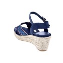 Sandalias Tommy Hilfiger zapatos Mujer modelo Webbing Low Azul 