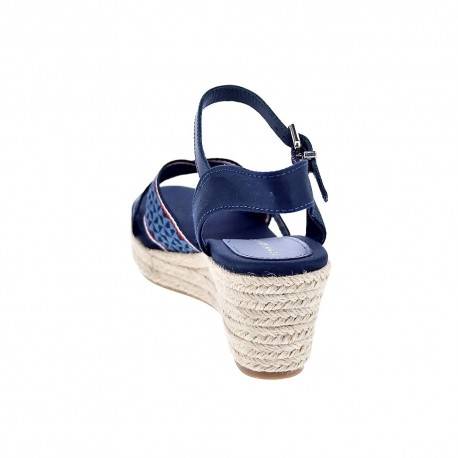 Sandalias Tommy Hilfiger zapatos Mujer modelo Webbing Low Azul 