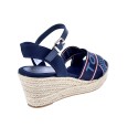 Sandalias Tommy Hilfiger zapatos Mujer modelo Webbing Low Azul 