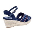 Sandalias Tommy Hilfiger zapatos Mujer modelo Webbing Low Azul 