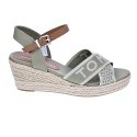 Sandalias Tommy Hilfiger zapatos Mujer modelo Weebing Low Beige 