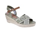 Sandalias Tommy Hilfiger zapatos Mujer modelo Weebing Low Beige 