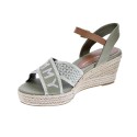 Sandalias Tommy Hilfiger zapatos Mujer modelo Weebing Low Beige 