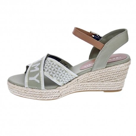 Sandalias Tommy Hilfiger zapatos Mujer modelo Weebing Low Beige 
