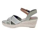 Sandalias Tommy Hilfiger zapatos Mujer modelo Weebing Low Beige 