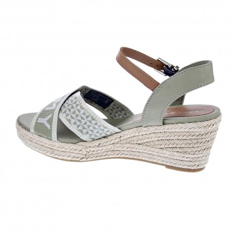 Sandalias Tommy Hilfiger zapatos Mujer modelo Weebing Low Beige 