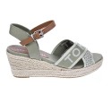 Sandalias Tommy Hilfiger zapatos Mujer modelo Weebing Low Beige 