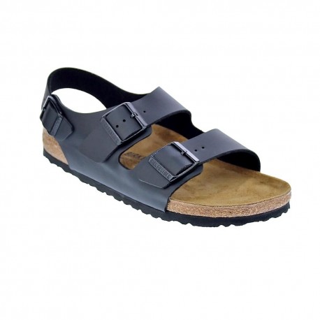 Sandalias Birkenstock zapatos Hombre modelo Milano Bs Negro 