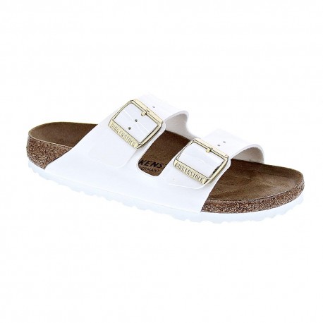 Chanclas Birkenstock zapatos Mujer modelo Arizona Bf Blanco 