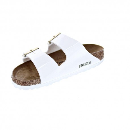 Chanclas Birkenstock zapatos Mujer modelo Arizona Bf Blanco 