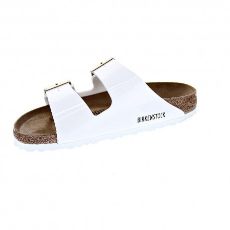 Chanclas Birkenstock zapatos Mujer modelo Arizona Bf Blanco 