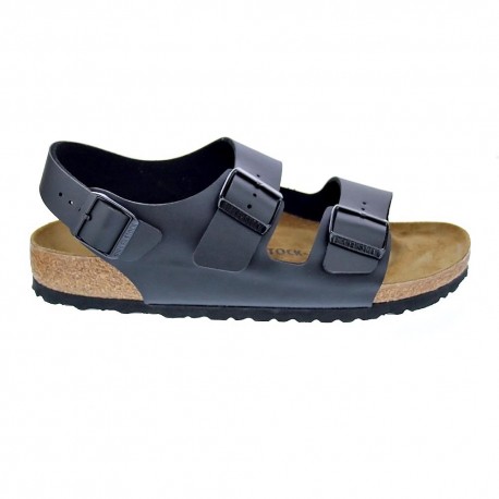 Sandalias Birkenstock zapatos Hombre modelo Milano Bs Negro 