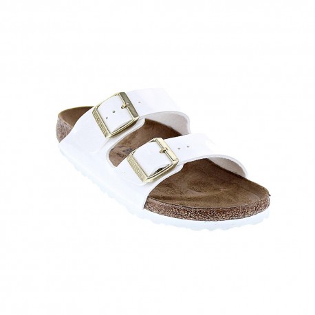 Chanclas Birkenstock zapatos Mujer modelo Arizona Bf Blanco 