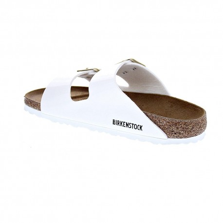 Chanclas Birkenstock zapatos Mujer modelo Arizona Bf Blanco 