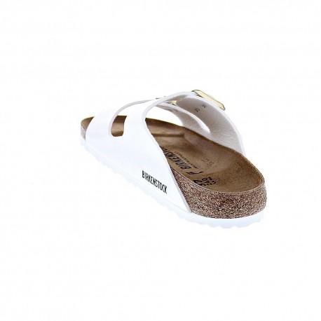 Chanclas Birkenstock zapatos Mujer modelo Arizona Bf Blanco 