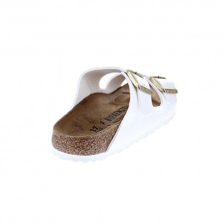 Chanclas Birkenstock zapatos Mujer modelo Arizona Bf Blanco 