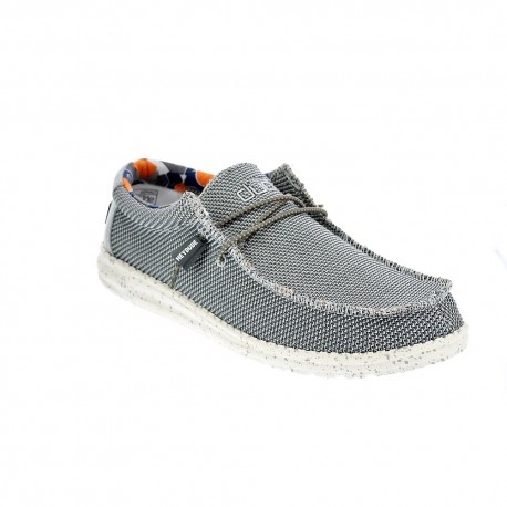 Mocasines Hey Dude zapatos Hombre modelo Wally Sox Gris 