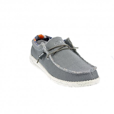 Mocasines Hey Dude zapatos Hombre modelo Wally Sox Gris 