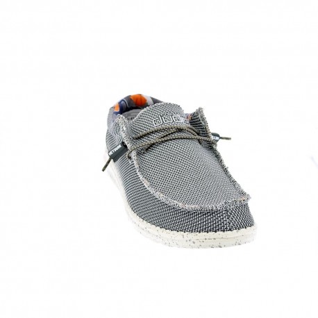 Mocasines Hey Dude zapatos Hombre modelo Wally Sox Gris 