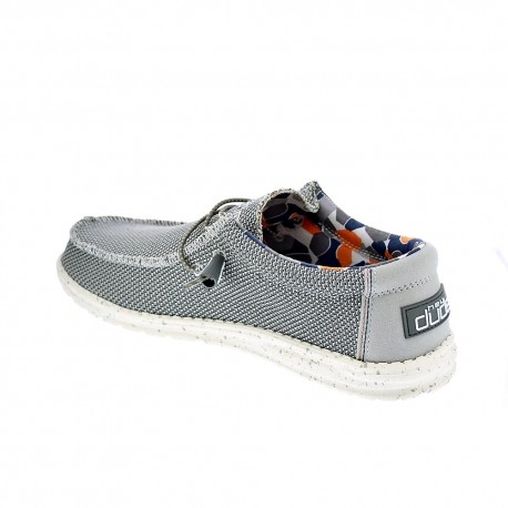 Mocasines Hey Dude zapatos Hombre modelo Wally Sox Gris 