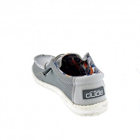 Mocasines Hey Dude zapatos Hombre modelo Wally Sox Gris 