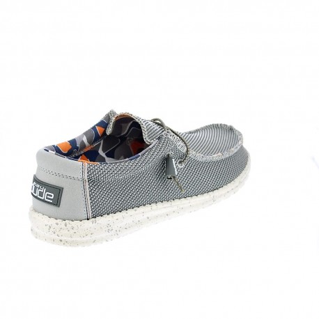 Mocasines Hey Dude zapatos Hombre modelo Wally Sox Gris 