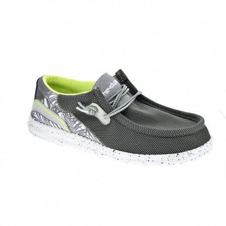 Mocasines Hey Dude zapatos Hombre modelo Wally Hawk Gris 
