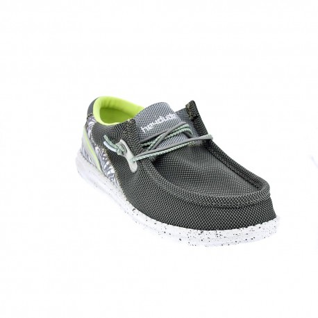 Mocasines Hey Dude zapatos Hombre modelo Wally Hawk Gris 