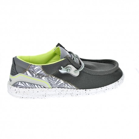 Mocasines Hey Dude zapatos Hombre modelo Wally Hawk Gris 