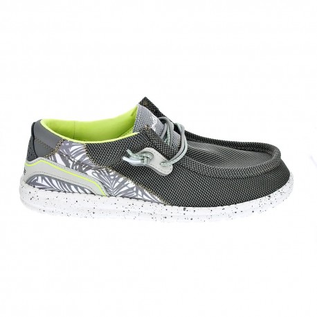 Mocasines Hey Dude zapatos Hombre modelo Wally Hawk Gris 