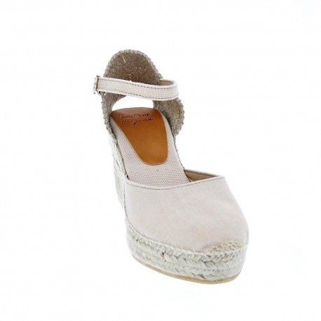 Alpargatas Toni Pons zapatos Mujer modelo Laia Beige Hebillas