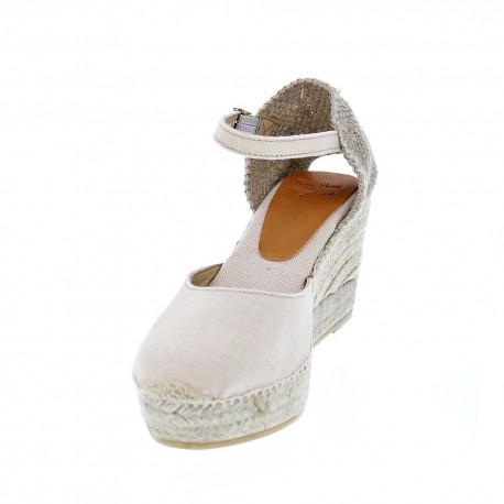 Alpargatas Toni Pons zapatos Mujer modelo Laia Beige Hebillas