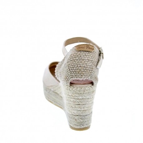 Alpargatas Toni Pons zapatos Mujer modelo Laia Beige Hebillas