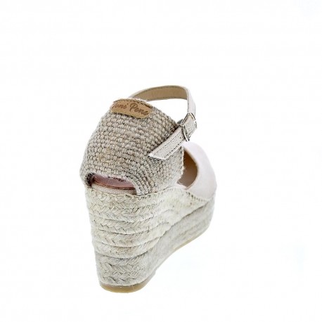 Alpargatas Toni Pons zapatos Mujer modelo Laia Beige Hebillas