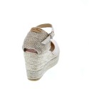 Alpargatas Toni Pons zapatos Mujer modelo Laia Beige Hebillas