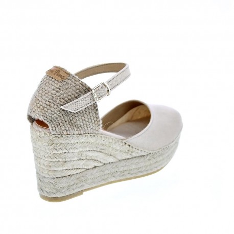 Alpargatas Toni Pons zapatos Mujer modelo Laia Beige Hebillas