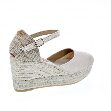 Alpargatas Toni Pons zapatos Mujer modelo Laia Beige Hebillas