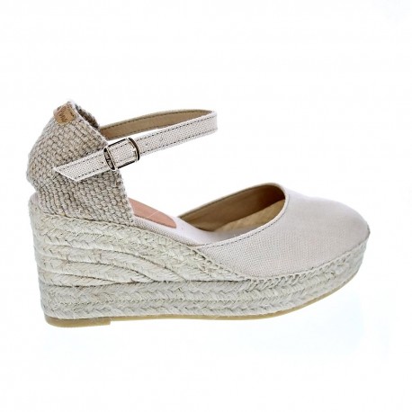 Alpargatas Toni Pons zapatos Mujer modelo Laia Beige Hebillas