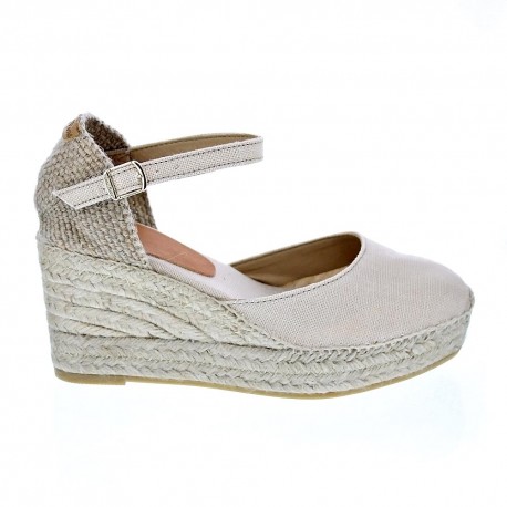 Alpargatas Toni Pons zapatos Mujer modelo Laia Beige Hebillas