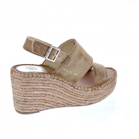 Sandalias Replay zapatos Mujer modelo Susan Micro Marrón 