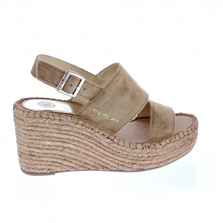 Sandalias Replay zapatos Mujer modelo Susan Micro Marrón 