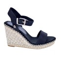 Sandalias Tommy Hilfiger zapatos Mujer modelo Shiny Touches Negro 