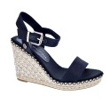 Sandalias Tommy Hilfiger zapatos Mujer modelo Shiny Touches Negro 