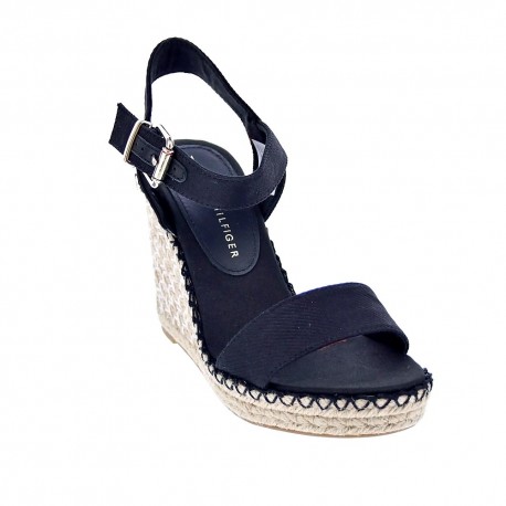 Sandalias Tommy Hilfiger zapatos Mujer modelo Shiny Touches Negro 