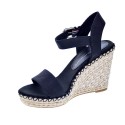 Sandalias Tommy Hilfiger zapatos Mujer modelo Shiny Touches Negro 