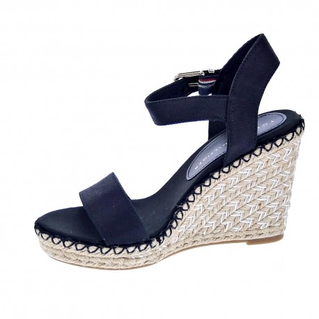 Sandalias Tommy Hilfiger zapatos Mujer modelo Shiny Touches Negro 